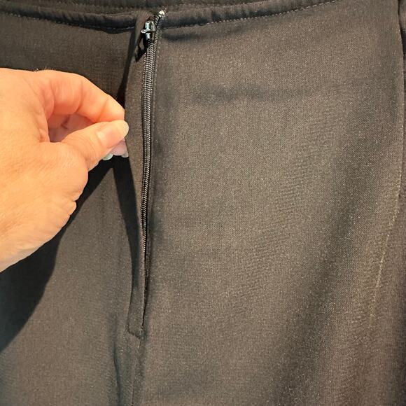 Vintage Sag Harbor New With Tags 14 Skirt Black Floral Office Boho Cottage - Picture 3 of 10